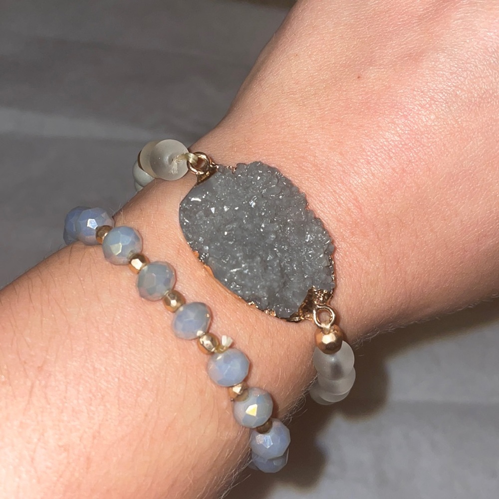 Druzzy bracelet bundle